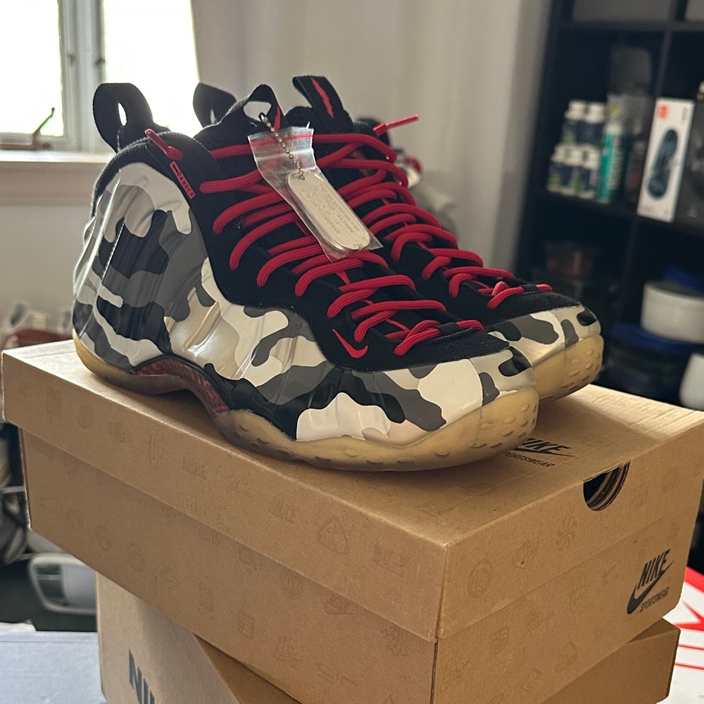 Nike Foamposite One Premium Fighter Jet Basketball Sneakers Shoes 9.5 worn once